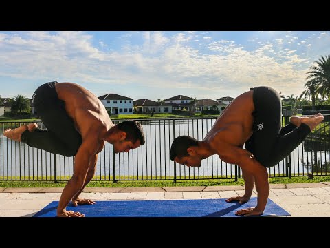 Видео: Урок позы ворона (Бакасана) и позы журавля | Балансы на руках — ЧАСТЬ I