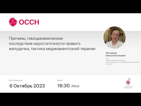 Видео: Причины, гемодинамические последствия недостаточности ПЖ, тактика медикаментозной терапии