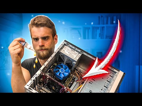 Видео: Клиент Залил КОМПЬЮТЕР СУПЕРКЛЕЕМ 😅🤘🏻😎🔥