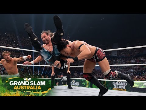 Видео: Омега и Оспри встретятся с Флетчером и чемпионом AEW International Такешитой | 15.02.25 AEW Grand...