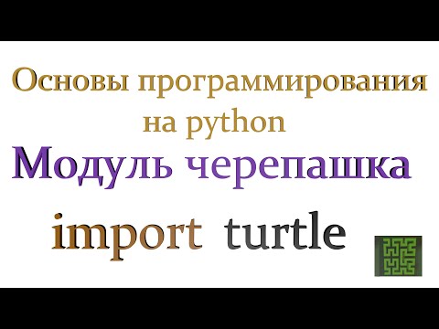 Видео: Графический модуль turtle в python