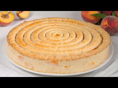 Видео: Персиковый пирог тает во рту, как ураган! Все ищут этот рецепт!