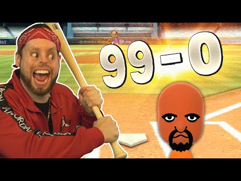 Видео: Попытка выиграть 99-0 в Wii Sports Baseball