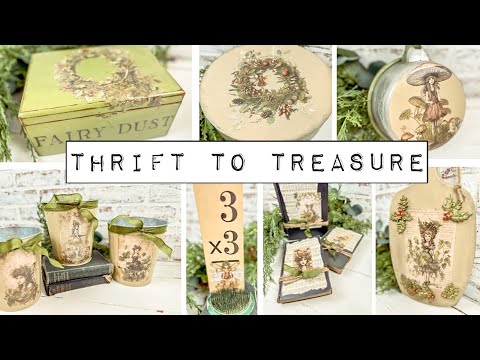 Видео: Из сбережений в сокровища — 7 вариантов переделки вещей из секонд-хенда с помощью IOD Fairy Merry...