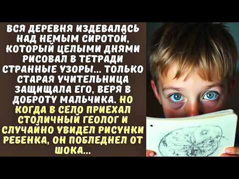 Видео: УЧИТЕЛЬНИЦА защитила СИРОТУ от всей деревни, а когда геолог увидел ЕГО рисунки, то замер...