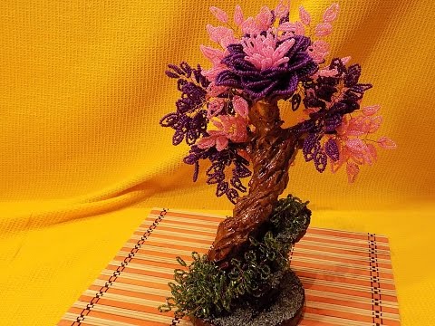 Видео: Дерево из бисера  "Фантазия"