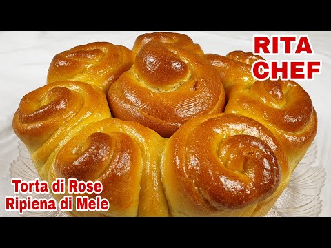 Видео: 🍎 БУЛОЧКА, ФАРШИРОВАННАЯ ЯБЛОКАМИ🇮🇹РИТА ШЕФ-ПОВАР🍎BRIOCHE CAKE.