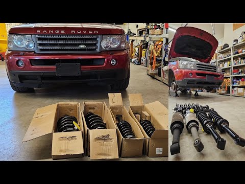 Видео: Range Rover Sport Дешевая замена пружин (комплект пружин Suncore Air To Coil) L320