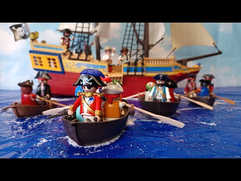 Видео: Пираты и проклятое сокровище 🏴‍☠️ Playmobil Halloween Stop Motion