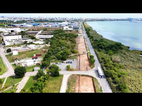Видео: Ремонт на улица Крайезерна и пътя на индустриална зона.