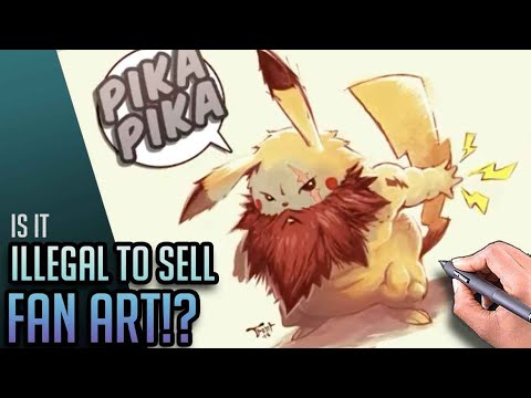 Видео: ⚠️ ПРОДАЖА ФАН-АРТА НЕЗАКОННА?!