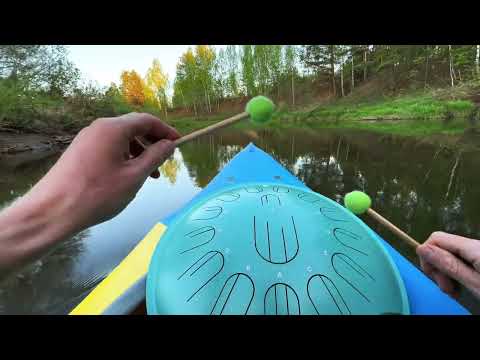Видео: Звучание глюкофона на реке / Слушать Глюкофон для сна и расслабления / АСМР музыка и звуки природы
