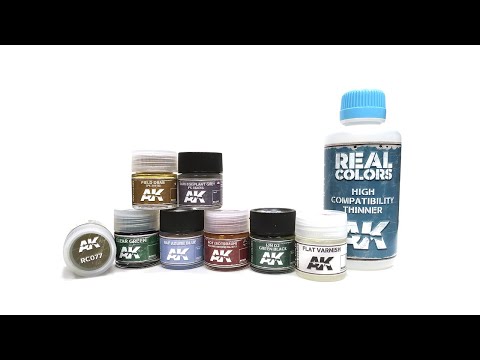 Видео: Мастер класс – совместимость красок Real Colors от AK Interactive с разными разбавителями