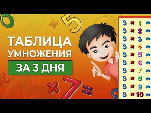 Видео: ТАБЛИЦА УМНОЖЕНИЯ ЗА 3 ДНЯ | Как навсегда выучить таблицу умножения?