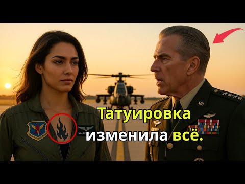 Видео: Ей запрещали летать на «Апаче» — пока полковник не увидел татуировку у неё на шее.