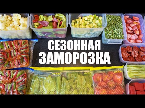 Видео: Сезонная ЗАМОРОЗКА овощей на зиму