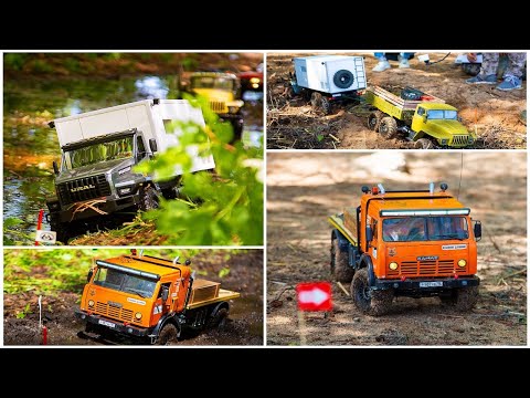 Видео: RC Камаз 4х4 и Урал NEXT 6х6 | OFF-road битва | RC scale trucks