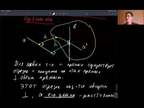 Видео: Расстояние между скрещивающимися прямыми. Теория