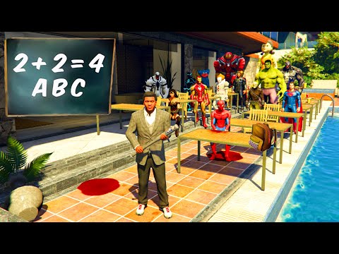 Видео: ФРАНКЛИН ҮЙІНДЕ СУПЕР ГЕРОЙЛАР МЕКТЕБІН АШТЫ (GTA V)