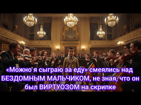 Видео: «Можно я сыграю за еду» — смеялись над БЕЗДОМНЫМ МАЛЬЧИКОМ, не зная, что он был ВИРТУОЗОМ на скрипке