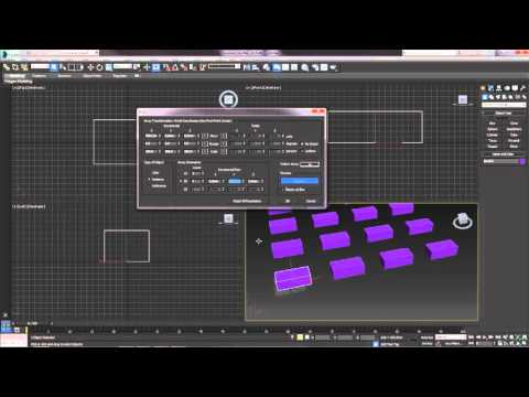 Видео: 3D Max. Урок №5. Массивы объектов. Радиальный массив.