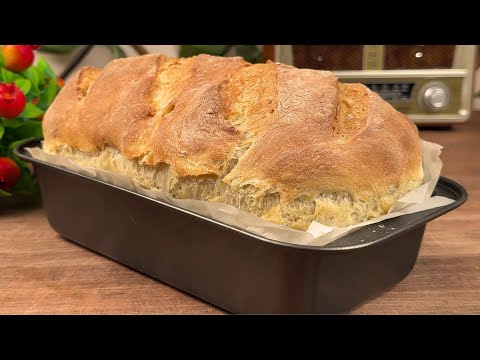 Видео: Рецепт хлеба без замесаНежный, как облако, хлеб, который остается свежим в течение нескольких дней