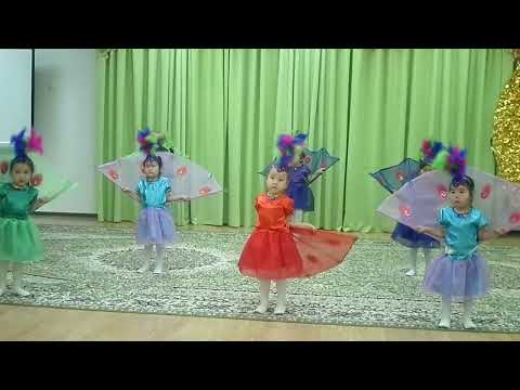 Видео: "Бақыт құсы" (Павлин)биі. "Балдаурен" би тобы