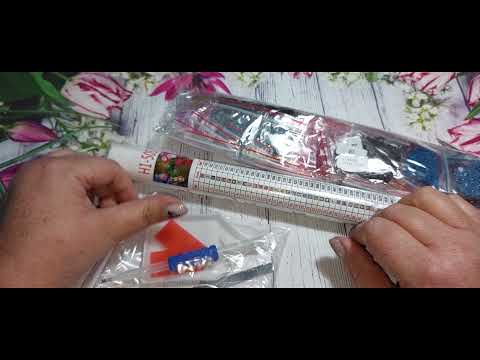 Видео: РАСПАКОВКА АЛМАЗНОЙ МОЗАИКИ( ЖИВОПИСИ) С АЛИ)))ПИОНЫ#распаковка#алмазнаявышивка,  #handmade