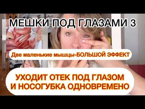 Видео: Эти две мышцы отвечают и за отек и за носогубку. . Это 3 видео из пошаговой инструкции от отеков.