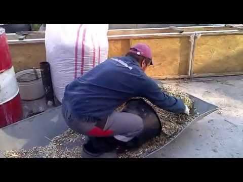 Видео: Гараж из арболита.Состав,замес арболита.