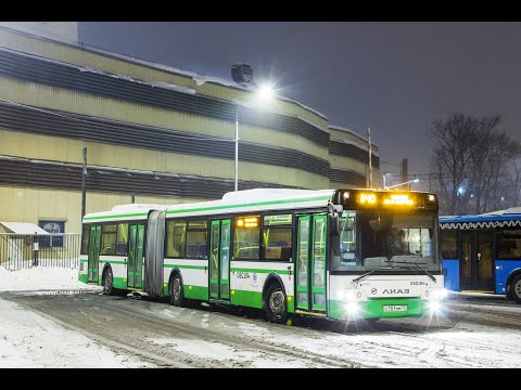 Видео: OMSI 2 - Москва (утро-зима). Маршрут 672 - М. Петровско-Разумовская. ЛиАЗ 6213.22 + автоинформатор