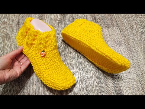 Видео: СЛЕДКИ ДЛЯ ТЕХ,КТО НЕ ЛЮБИТ ШВЫ НА ПОДОШВЕ/БЕЗ ЕДИНОГО ШВА/спицами