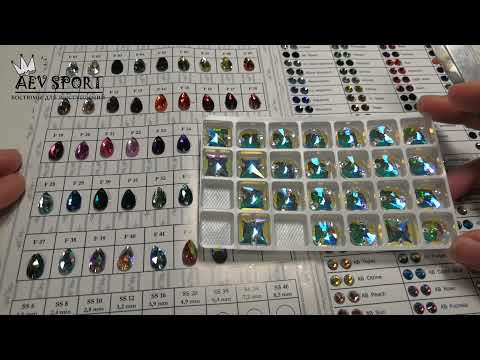 Видео: Как выбрать стразы для гимнастического купальника и платья ФК /Rhinestones: RG Leotard&Skating Dress
