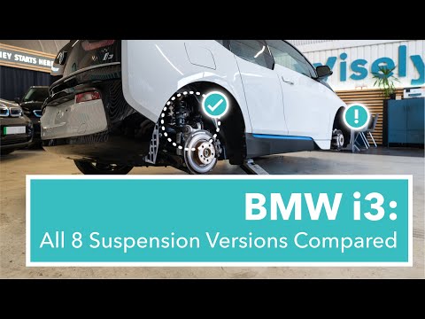 Видео: BMW i3: сравнение всех восьми версий подвески (включая оригинальную и LCI, стандартную и спортивную)