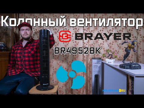 Видео: Колонный вентилятор Brayer BR4952BK 💨