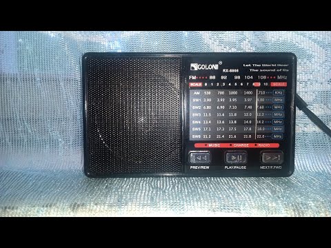 Видео: Слушаем по коротким диапазоном с радиоприемника golon