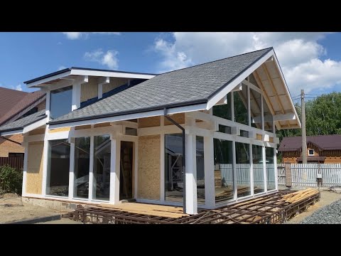 Видео: ДОМОКОМПЛЕКТ ФАХВЕРК С ГАРАЖОМ