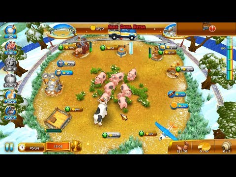 Видео: Farm Frenzy 4 (Confectioner Level 14) only GOLD Веселая ферма 4 (Кондитер Уровень 14) Золото