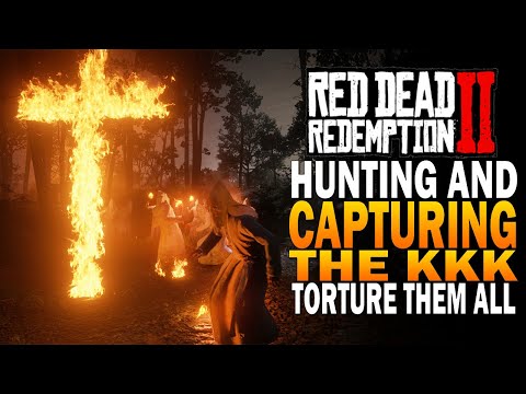 Видео: Выслеживание и поимка Ку-клукс-клана! Лёгкая честь! Секреты Red Dead Redemption 2 [RDR2]