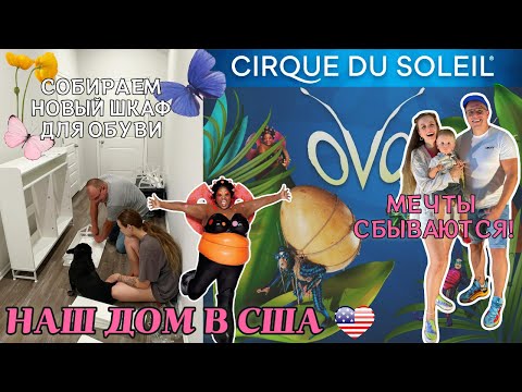 Видео: 🏡 Наш дом в США: Cirque du Soleil, сборка шкафа с Amazon и эклеры! 🍪🎪✨