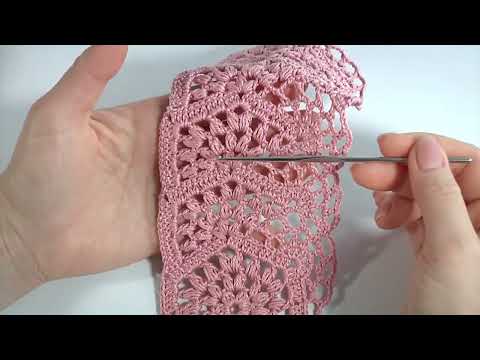 Видео: Нежная ЛЕНТА в технике Ленточного кружева крючком/Пышные столбики и паутинка великолепно сочетаются