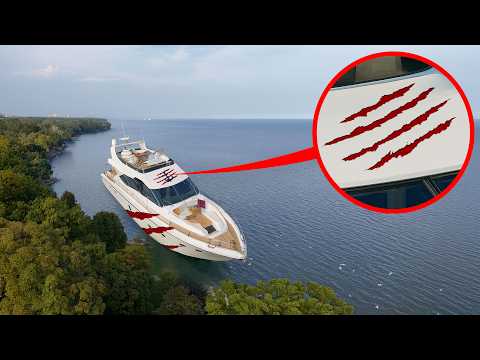 Видео: если увидишь КРОВЬ на лодке, зови на помощь и БЕГИ!! (это небезопасно)