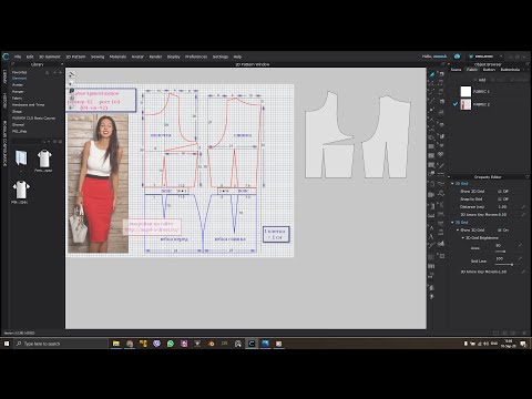 Видео: CLO3D. Как создать лекала  изделия для визуализации, используя картинку