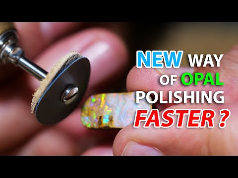 Видео: Можно ли полировать опал немного быстрее, используя этот метод? Результат впечатляет.