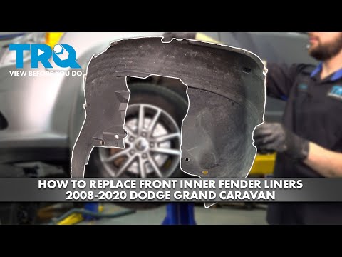 Видео: Как заменить передние внутренние подкрылки Dodge Grand Caravan 2008-2020