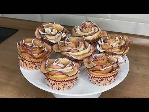 Видео: Яблочные “Розы” в слоеном тесте!