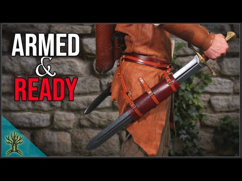 Видео: ПОТРЯСАЮЩАЯ кожаная перевязь для меча