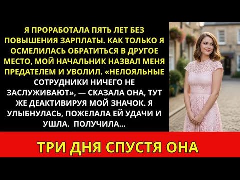 Видео: Меня уволили после 5 лет без повышения за то, что я искал другую работу... Но я был готов!