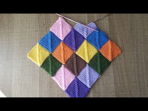 Видео: Схема Вязания Пэчворк