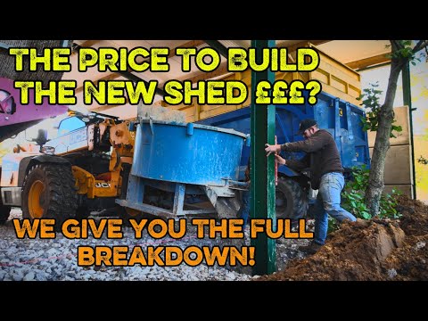 Видео: Сколько стоит построить фермерский сарай, Разбивка цен на строительство амбара, Строительство нов...